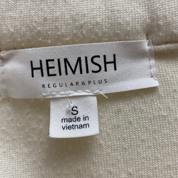 Heimish cream button up jacket size small - Picture 9 of 11